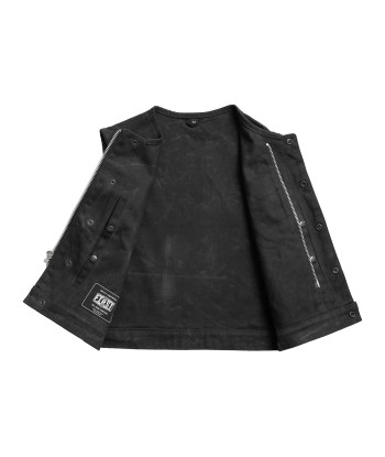 Lowside - Waxed Men's Motorcycle Canvas Vest plus qu'un jeu 