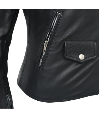 Lennox  Moto Style Leather Jacket pas cher