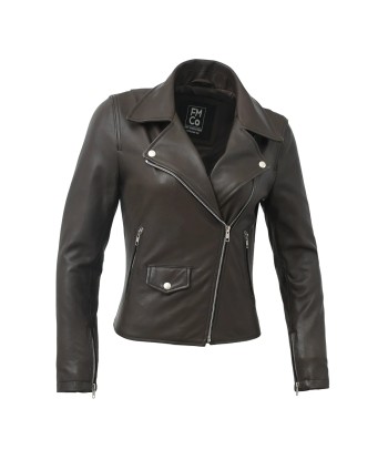 Lennox  Moto Style Leather Jacket pas cher