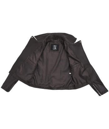 Lennox  Moto Style Leather Jacket pas cher