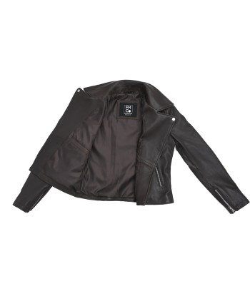 Lennox  Moto Style Leather Jacket pas cher