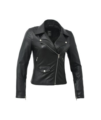 Lennox  Moto Style Leather Jacket pas cher