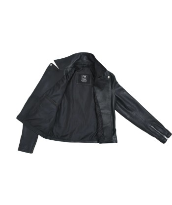 Lennox  Moto Style Leather Jacket pas cher