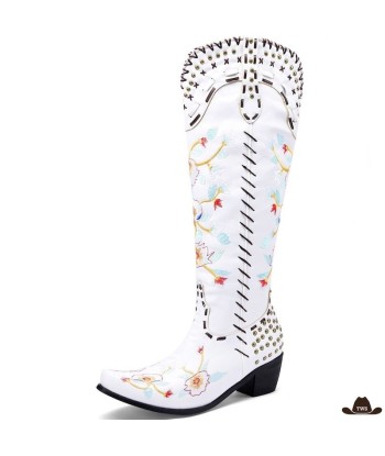 Bottes Cowboy Blanches solde