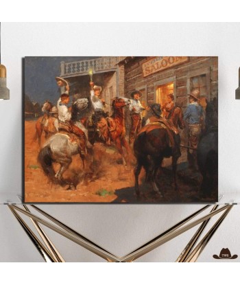 Peinture Tableau Western Bar Le MVP de beaucoup