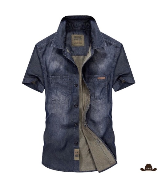 Chemise en Jean Homme Western de l' environnement