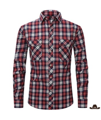 Chemise à Carreaux Western la livraison gratuite